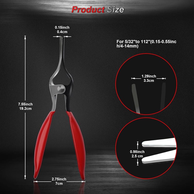 Alkrsxi Automotive Hose Remover Pliers – Effortlessly Disconnect and Remove Vacuum Lines and Tube Hoses – Essential Mechanic Tools with Hose Clamp Pliers – Easy and Efficient Repairs - Image 2